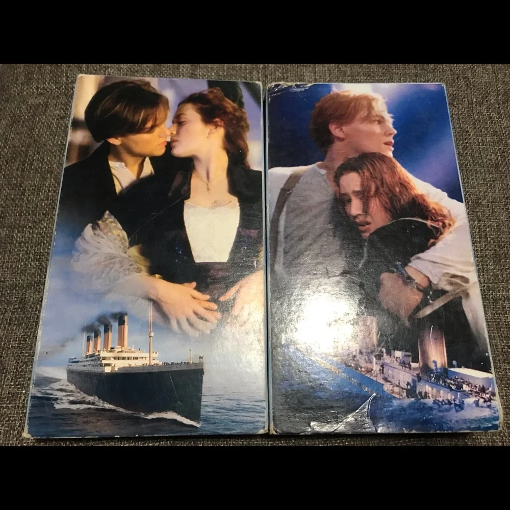 VTG Titanic VHS 1998 2 Tape Set UNTESTED